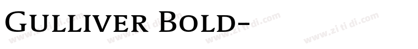 Gulliver Bold字体转换 Gulliver Bold字体转换